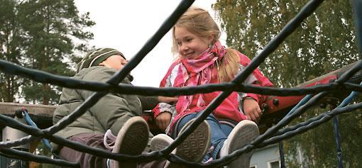 Children Playing in School