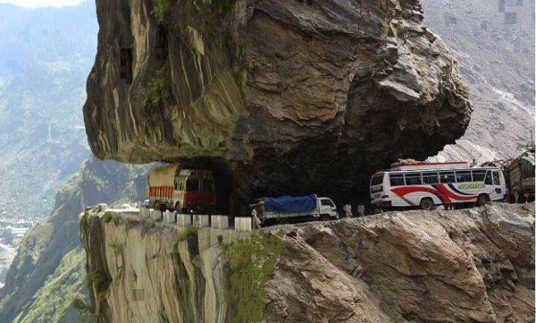 One of the highest paved international roads in the world, Silk Road (Karakoram Highway)